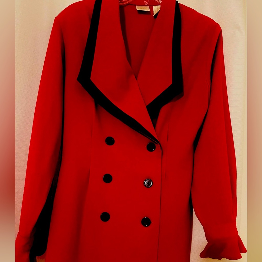 Red and black jacket